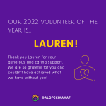 2022 Volunteer of the year