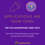 Applications are now open for the AAAdventure Camp 2023!